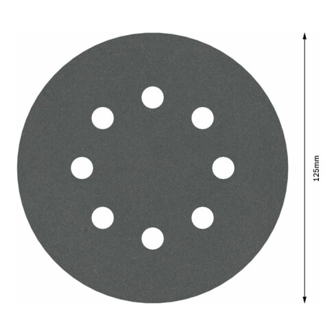 Bosch Schleifblatt F355 125 mm 400 8 Löcher Klett