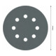 Bosch Schleifblatt F355 125 mm 600 8 Löcher Klett-4