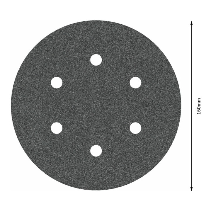 Bosch Schleifblatt F355 150 mm 120 6 Löcher Klett