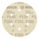 Bosch Schleifblatt F355 150 mm 120 6 Löcher Klett