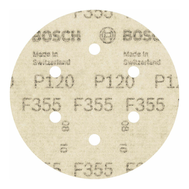 Bosch Schleifblatt F355 150 mm 120 6 Löcher Klett