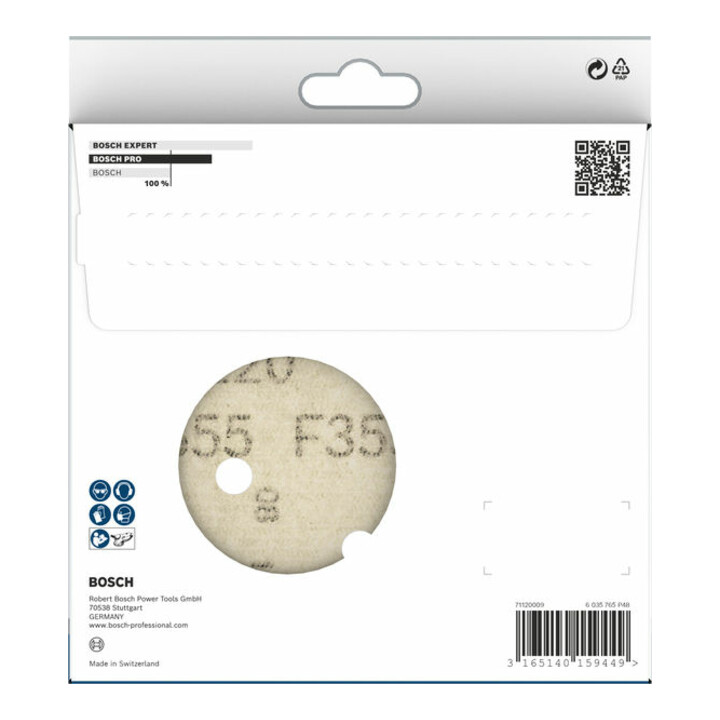 Bosch Schleifblatt F355 150 mm 120 6 Löcher Klett