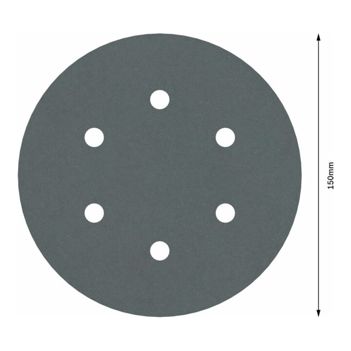 Bosch Schleifblatt F355 150 mm 600 6 Löcher Klett