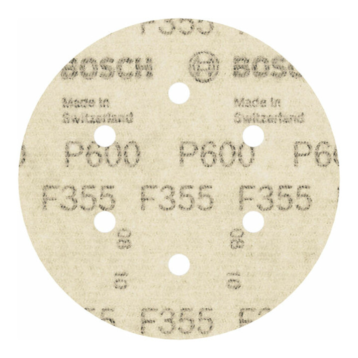 Bosch Schleifblatt F355 150 mm 600 6 Löcher Klett