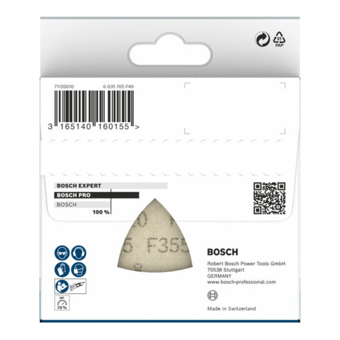 Bosch Schleifblatt F355 für Deltaschleifer und Multicutter