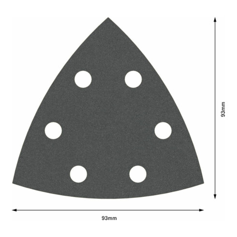 Bosch Schleifblatt F355 93 mm 320 6 Löcher Klett