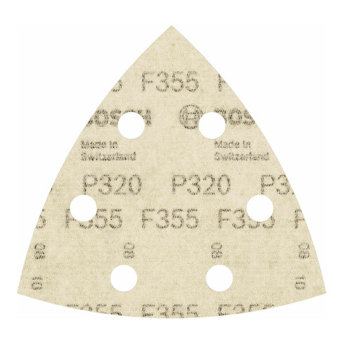 Bosch Schleifblatt F355 93 mm 320 6 Löcher Klett
