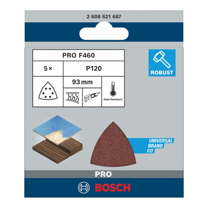 Bosch Schleifblatt F460 Best for Wood and Paint 93 mm 120