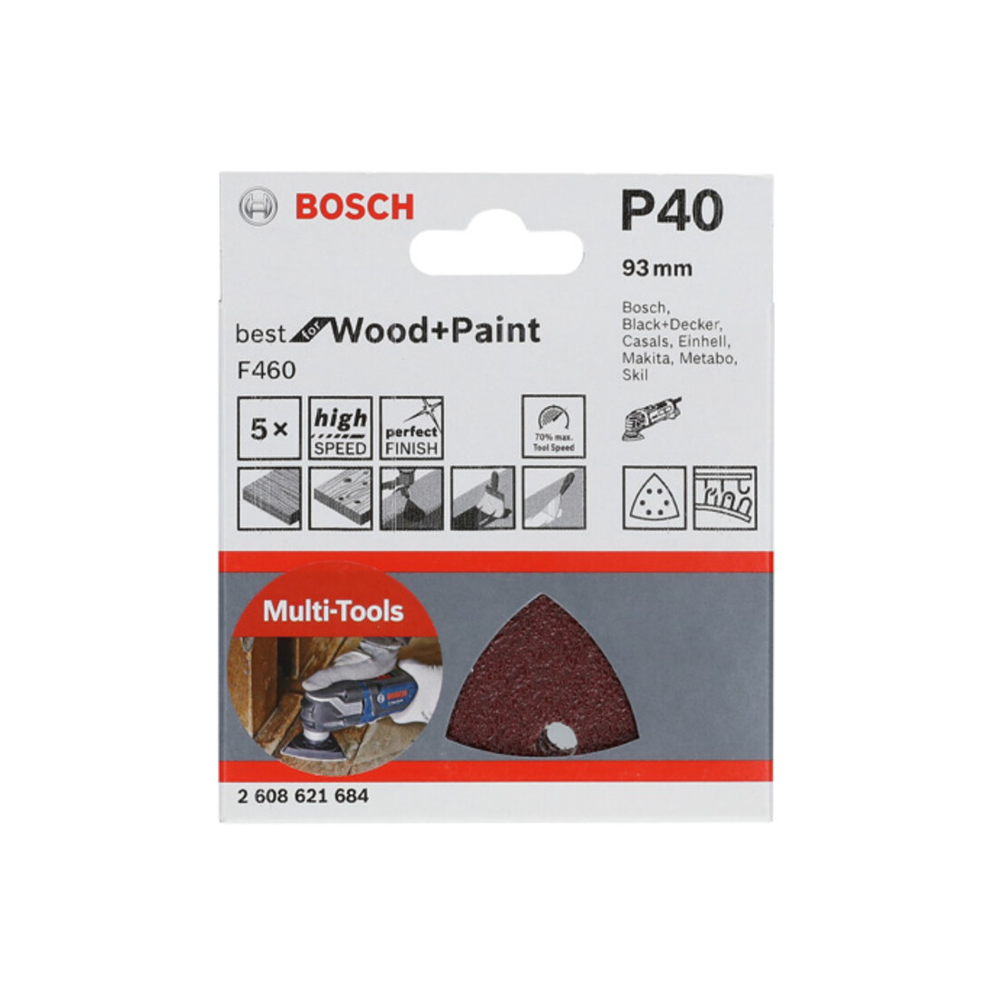 Bosch Schleifblatt F460 BfWP, 93 mm