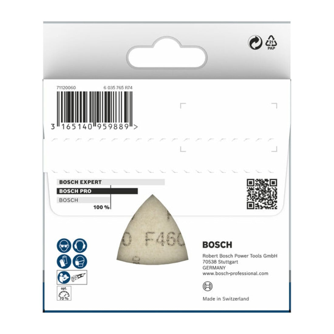 Bosch Schleifblatt F460 BfWP, 93 mm