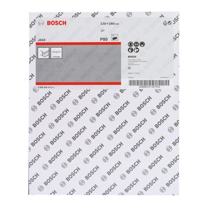 Bosch Schleifblatt J410 Standard for Metal 230 x 280 mm 80 ungelocht