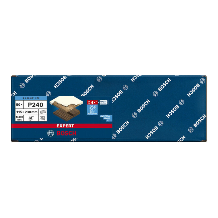 Bosch Schleifblatt M480 Net Best for Wood and Paint 115 x 230 mm 240