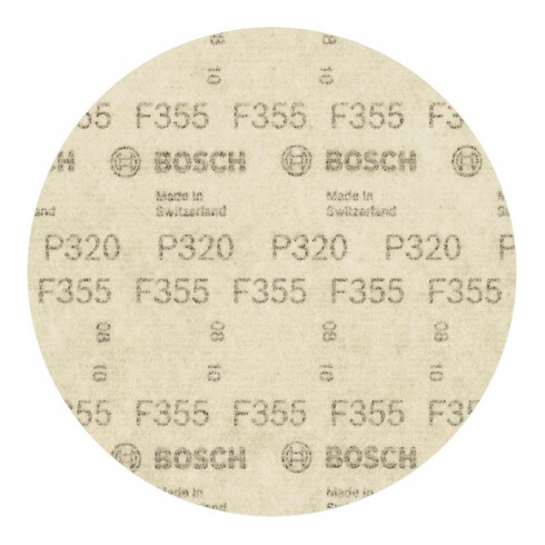 Bosch Schleifblatt Papier F355, ungelocht, Klett, 115 mm