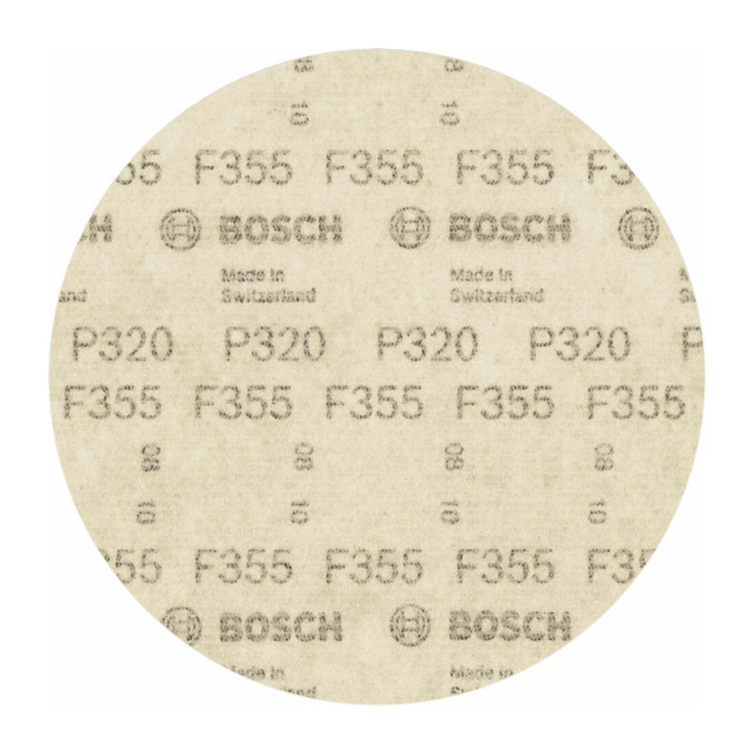 Bosch Schleifblatt Papier F355, ungelocht, Klett, 115 mm