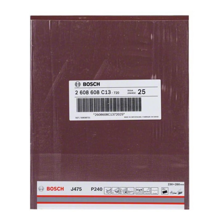 Bosch Schleifblatt Papier J475 Best for Metal 230 x 280 mm 240 ungelocht