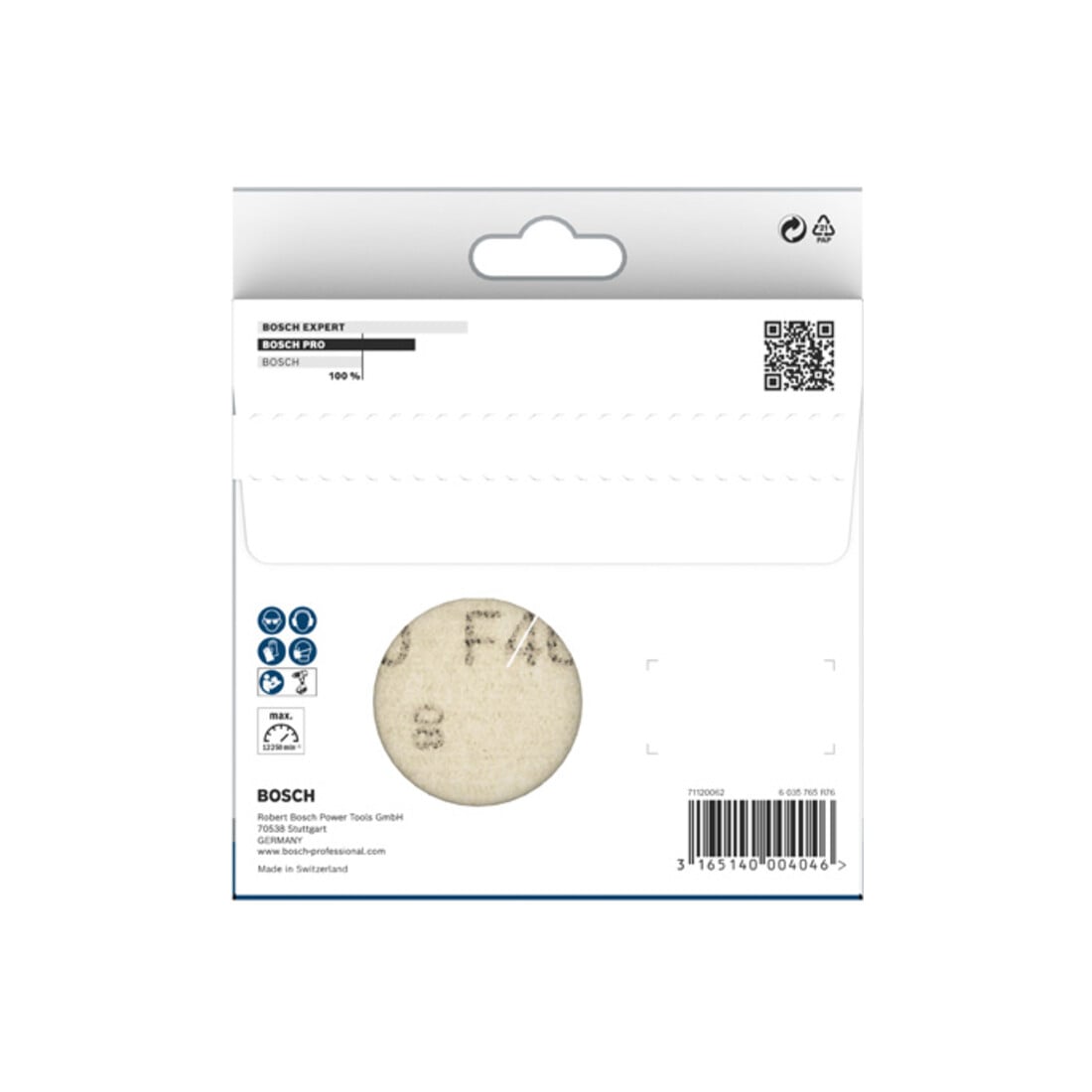 Bosch Schleifblatt-Papier F460 gespannt für Bohrmaschinen