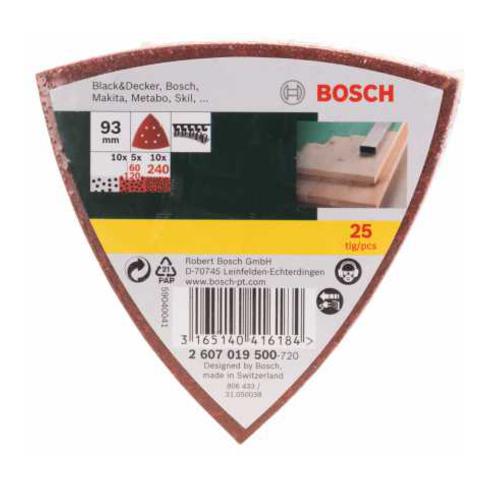 Bosch Schleifblatt-Set für Delta-Schleifer, 93 mm, 60 - 240