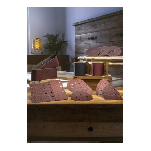 Bosch Schleifblatt-Set für Multischleifer, 25-teilig, 11 Löcher, 102 x 62 mm