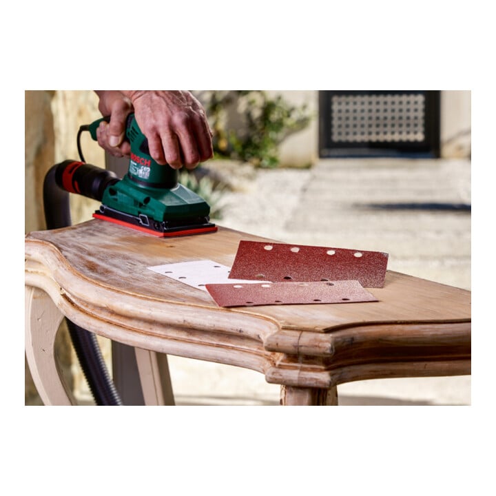 Bosch Schleifblatt-Set für Schwingschleifer, 25-teilig, gespannt, 93 x 230 mm, 60-240