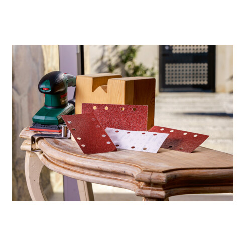 Bosch Schleifblatt-Set für Schwingschleifer, 25-teilig, ungelocht, 93 x 230 mm, 60-240