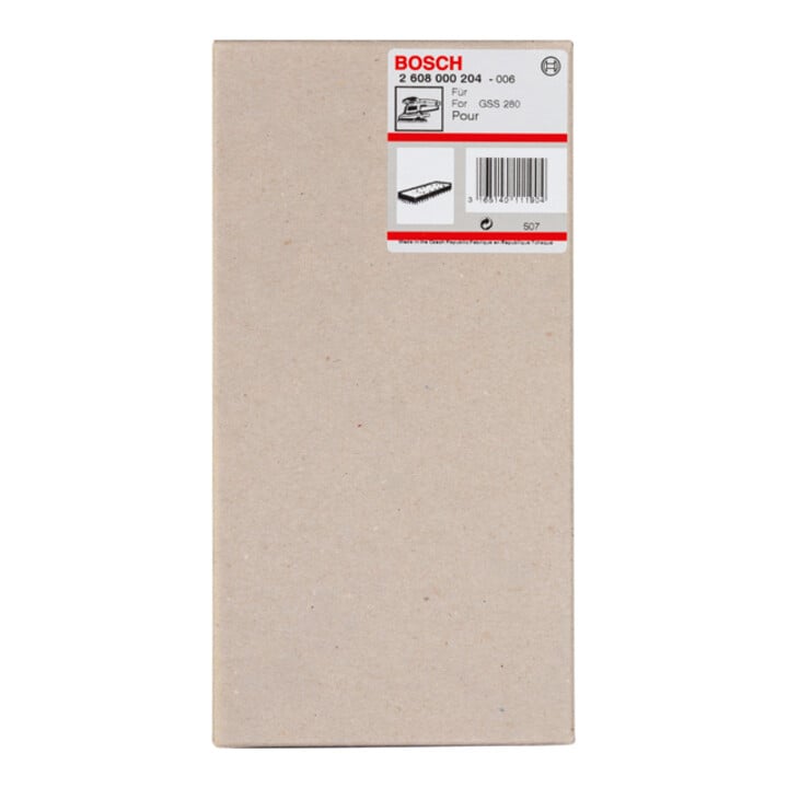 Bosch Schleifplatte 185 x 93 mm für GSS 280 A GSS 280 AE mit Kletthaftung