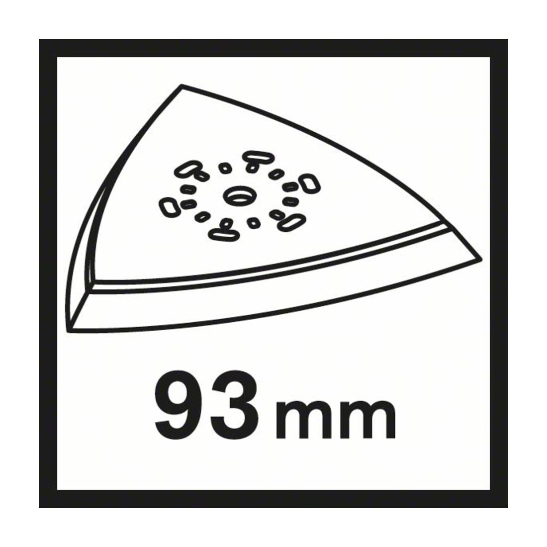 Bosch Schleifplatte AVI 93, 93 mm