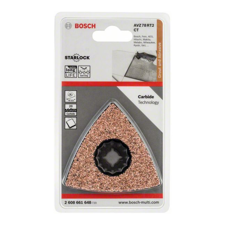 Bosch Schleifplatte AVZ 78 RT HM-Riff 78 mm
