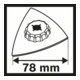 Bosch Schleifplatte AVZ 78 RT HM-Riff 78 mm