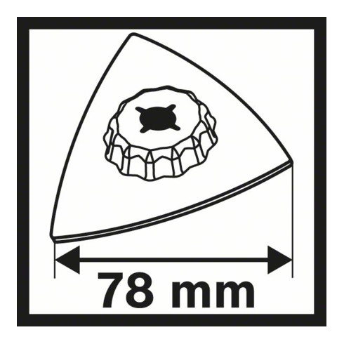 Bosch Schleifplatte AVZ 78 RT HM-Riff 78 mm