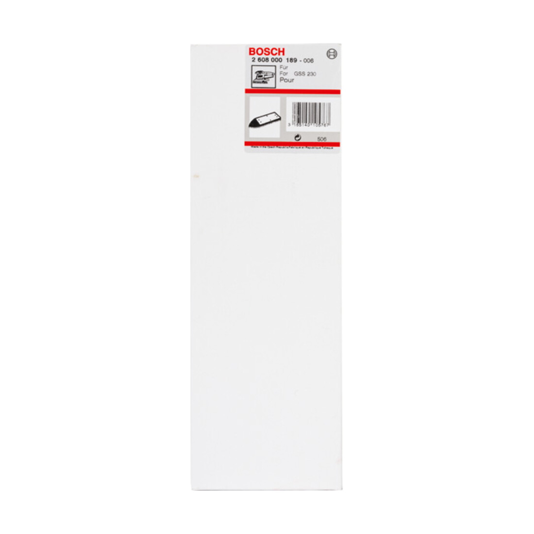 Bosch Schleifplatte verlängert 185 x 93 mm Deltaform