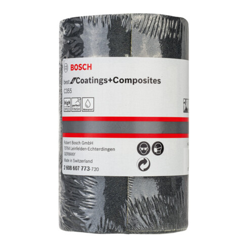 Bosch Wasserfeste Papierschleifrolle C355 5m
