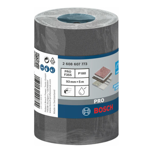 Bosch Wasserfeste Papierschleifrolle C355 5m