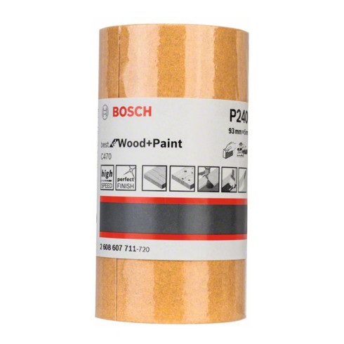 Bosch Schleifrolle C470 Best for Wood and Paint Papierschleifrolle 93 mm 5 m 240
