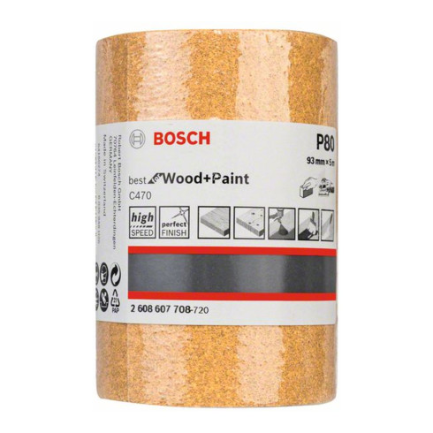 Bosch Schleifrolle C470 Best for Wood and Paint Papierschleifrolle