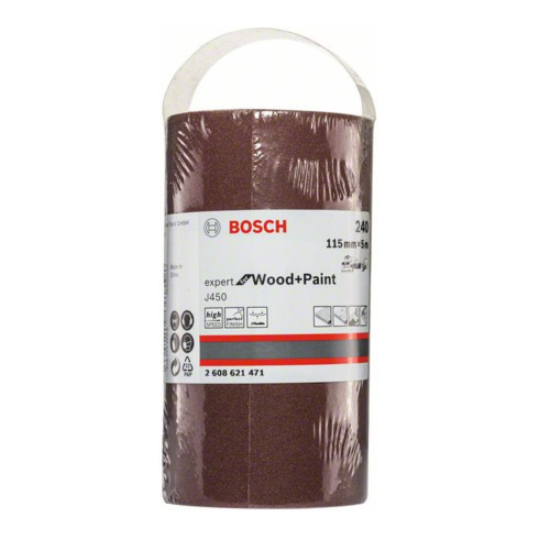 Bosch Schleifrolle J450 Expert for Wood and Paint 115 mm x 5 m 240