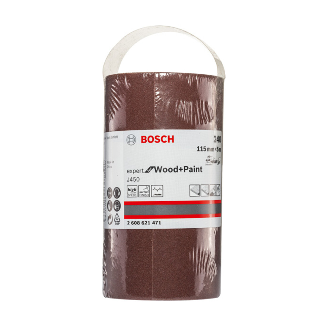 Bosch Schleifrolle J450 Expert for Wood and Paint 115 mm x 5 m 240