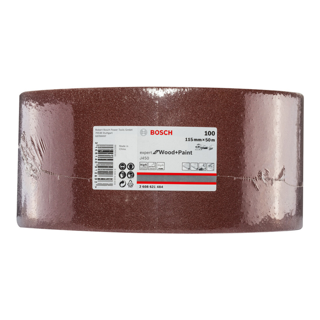 Bosch Schleifrolle J450 Expert for Wood and Paint 115 mm x 50 m 100