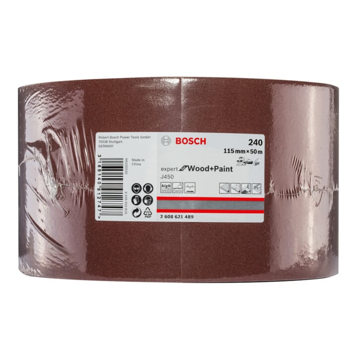 Bosch Schleifrolle J450 Expert for Wood and Paint 115 mm x 50 m 240