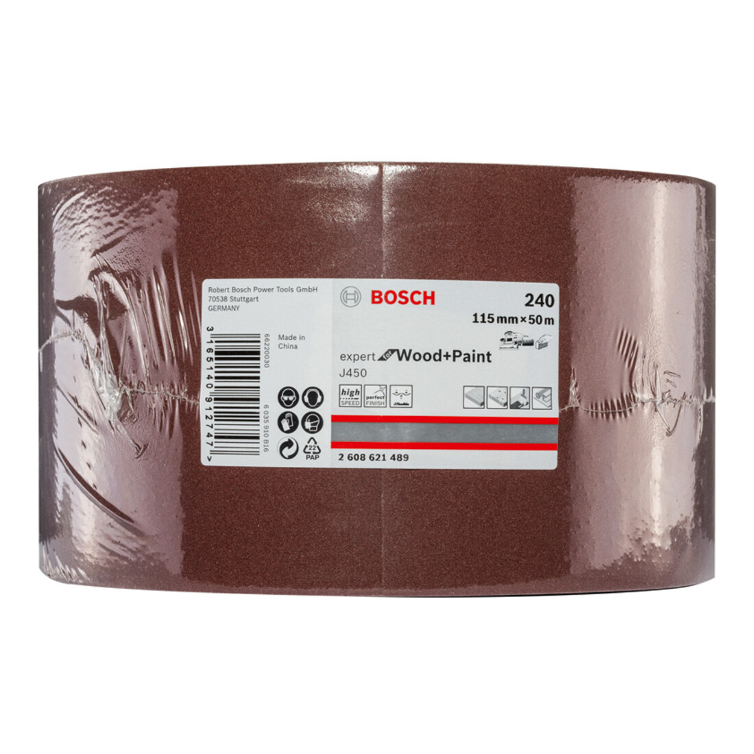 Bosch Schleifrolle J450 Expert for Wood and Paint 115 mm x 50 m 240