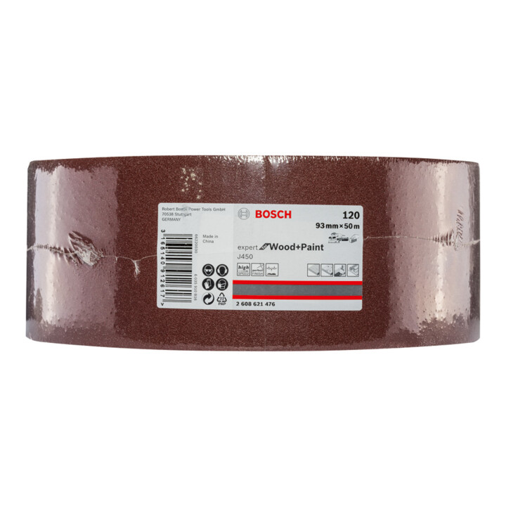 Bosch Schleifrolle J450 Expert for Wood and Paint 93 mm x 50 m 120