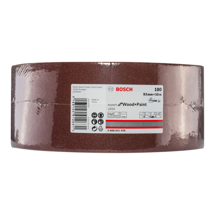 Bosch Schleifrolle J450 Expert for Wood and Paint 93 mm x 50 m 180