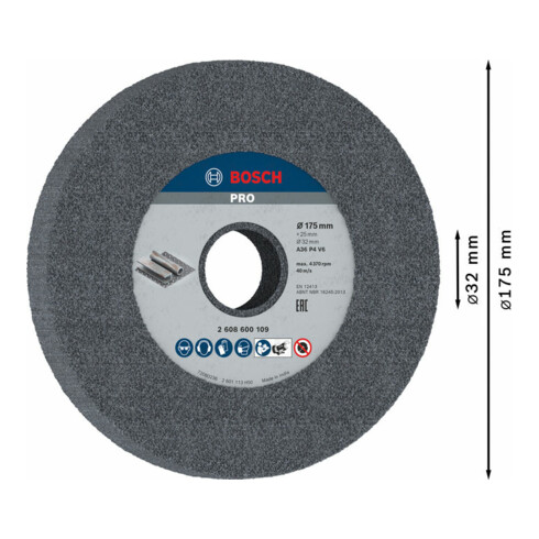 Bosch Schleifscheibe für Doppelschleifmaschine