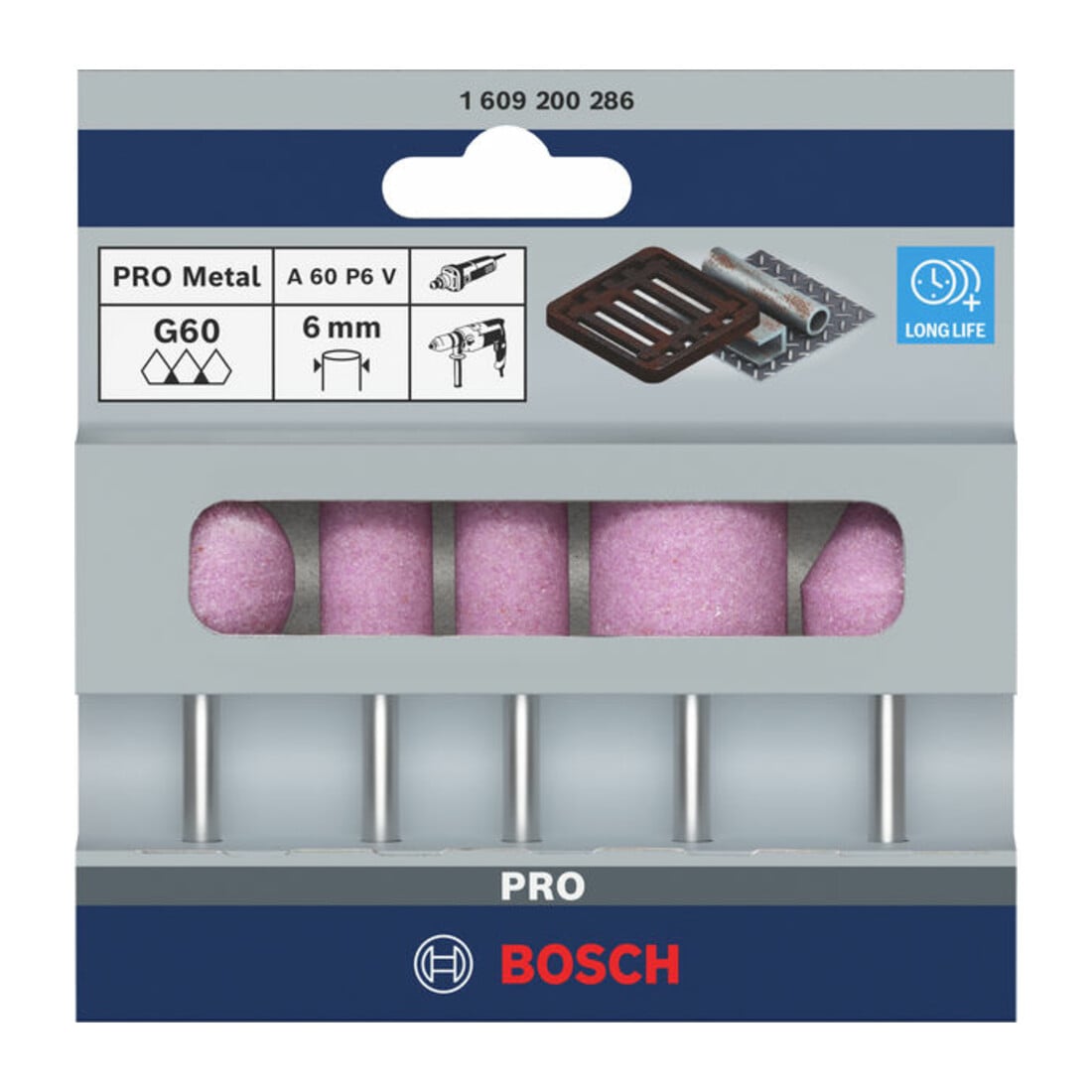 Bosch Schleifstift-Set 5-teilig 6 mm 60 25 15 15 25 20 x 24 30 30 25 25 mm