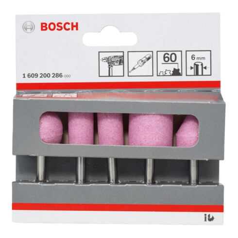 Bosch Schleifstift-Set 5-teilig 6 mm 60 25 15 15 25 20 x 24 30 30 25 25 mm