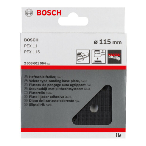 Bosch Schleifteller hart 115 mm passend zu PEX 115