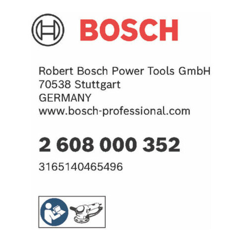 Bosch Schleifteller hart 125 mm für GEX 125-1 AE Professional