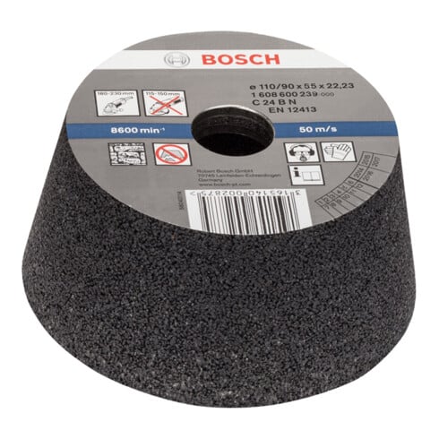 Bosch Schleiftopf für Nass- und Winkelschleifer konisch-Stein/Beton