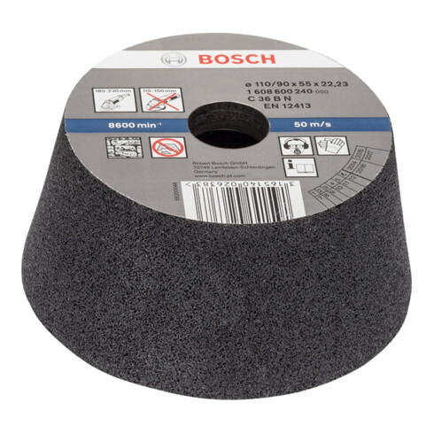 Bosch Schleiftopf für Nass- und Winkelschleifer konisch-Stein/Beton