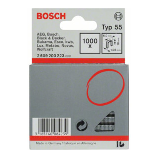 Bosch Schmalrückenklammer Typ 55 6 x 1,08 x 18 mm