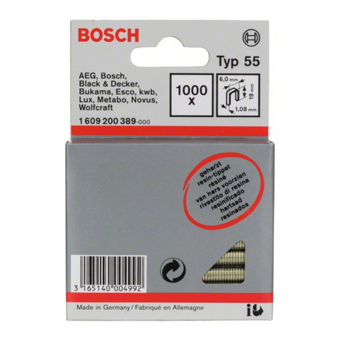 Bosch Schmalrückenklammer Typ 55 geharzt